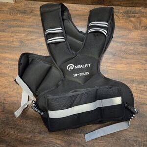 NEALFIT 18-30lb Adjustable Weighted Vest with Reflective Strip